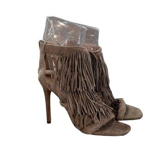 Steve Madden fringes suede heels Fringly 7.5
